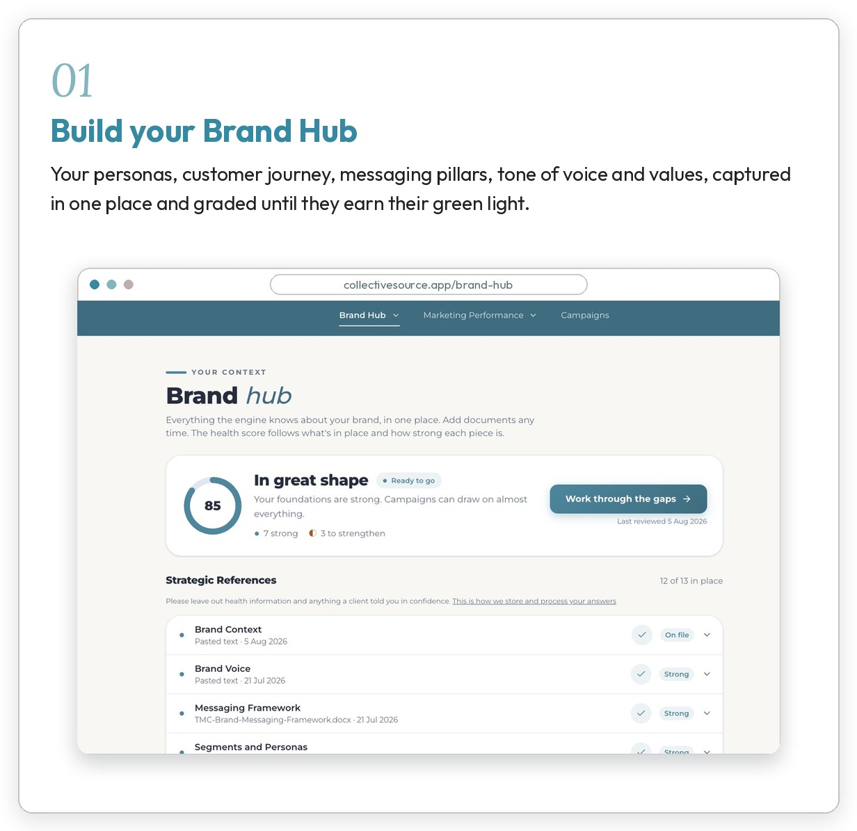 Build your brand hub in Collective Source